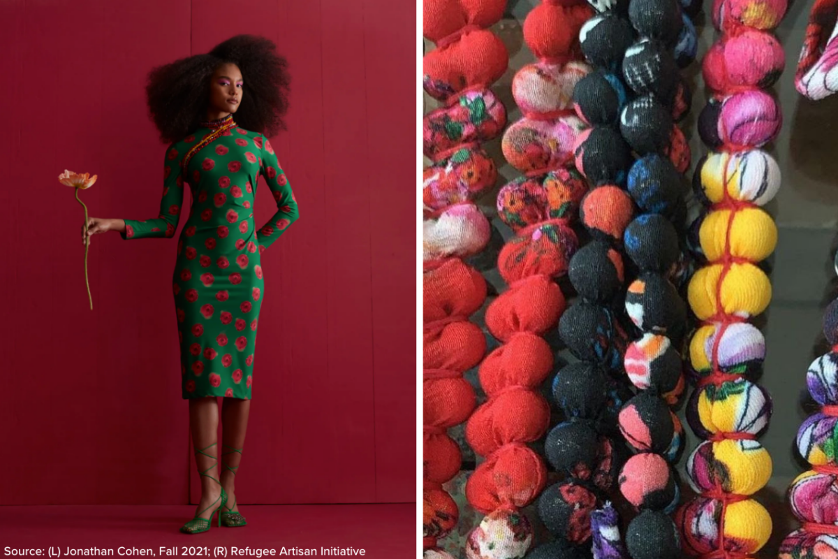 Nest Connects Jonathan Cohen and Refugee Artisan Initiative to Create Upcycled Necklaces for Fall 2021