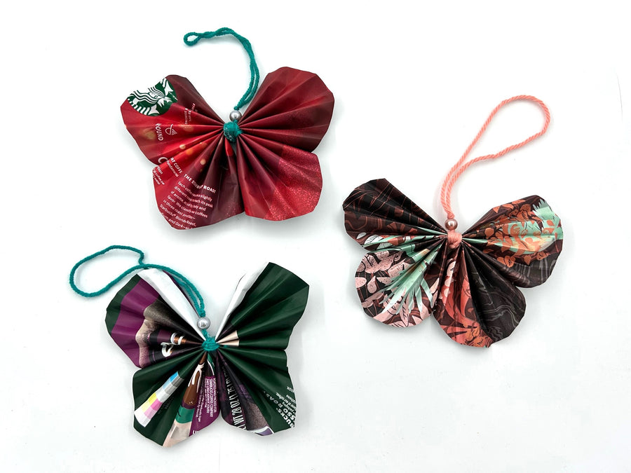Butterfly Ornaments (Set of Three)
