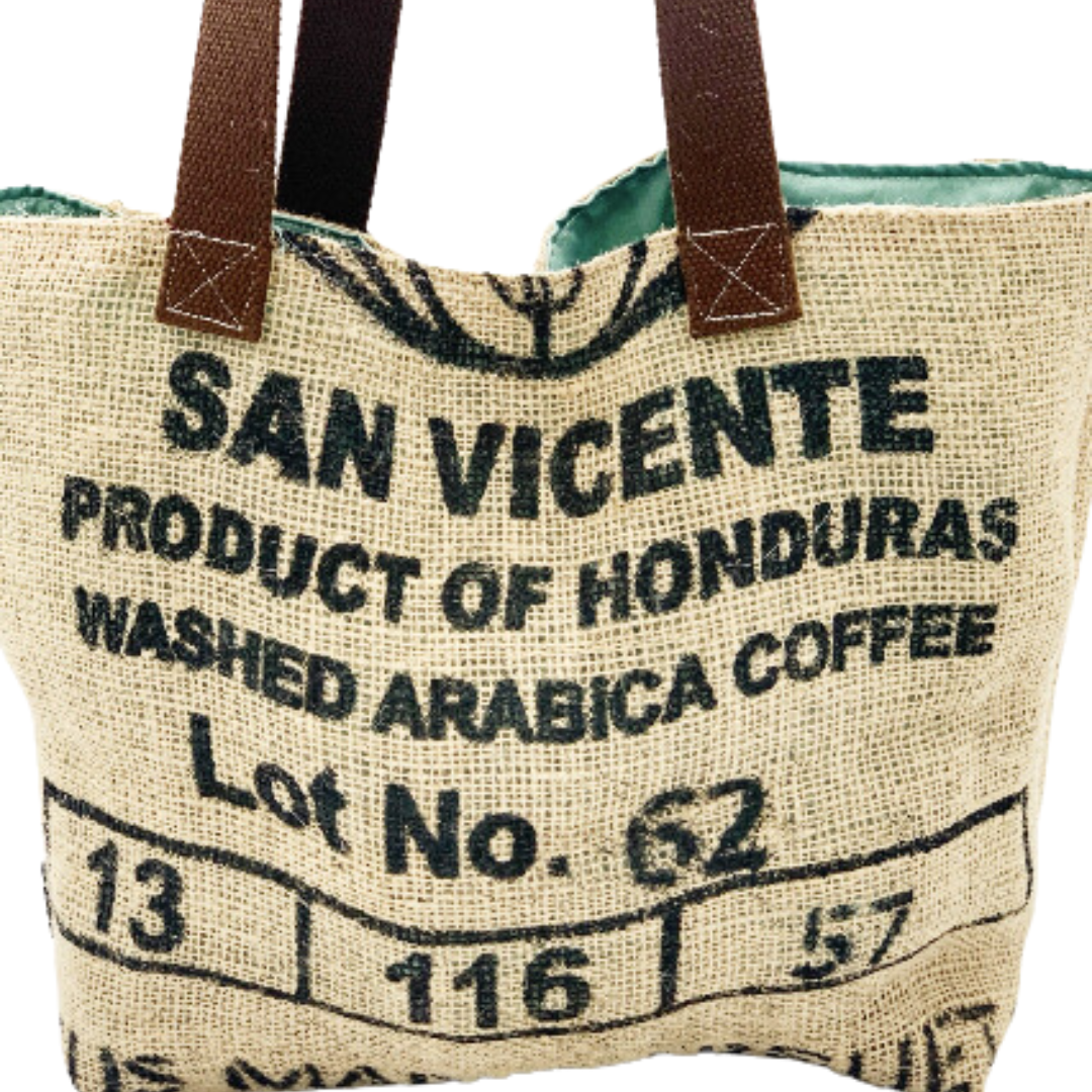 Burlap Market Tote