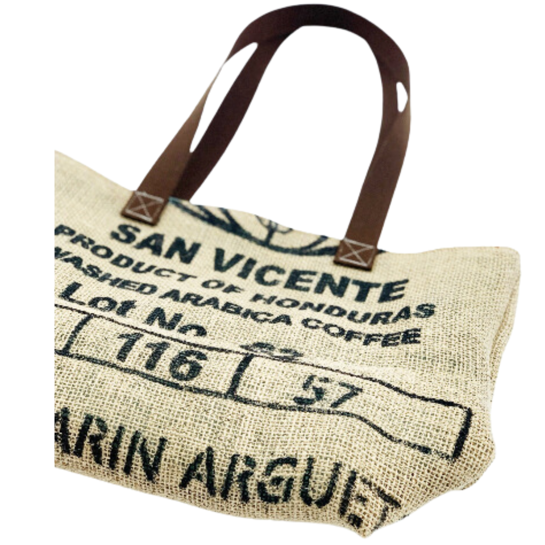 Burlap Market Tote