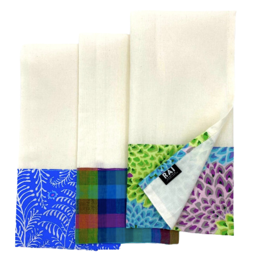 Color Blocked Tea Towels (Set of 2)