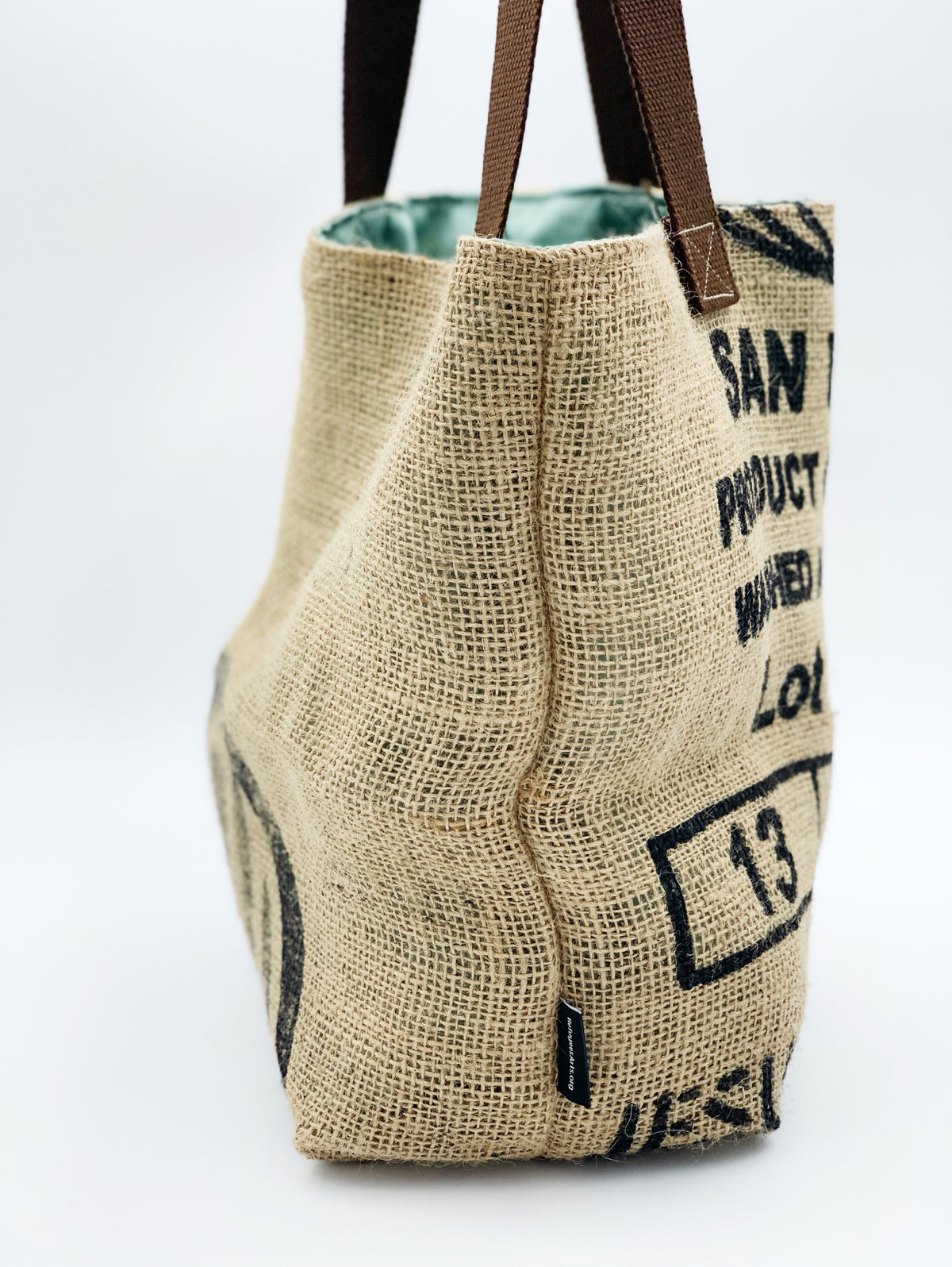 Burlap Market Tote