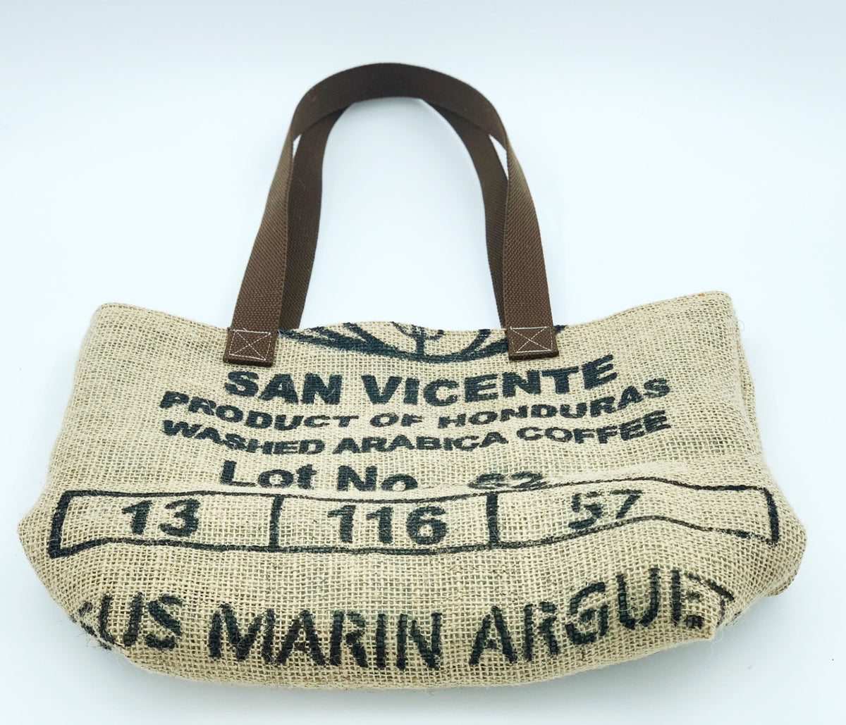 Burlap Market Tote