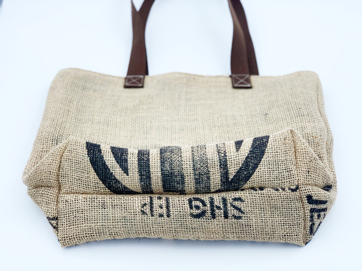 Burlap Market Tote