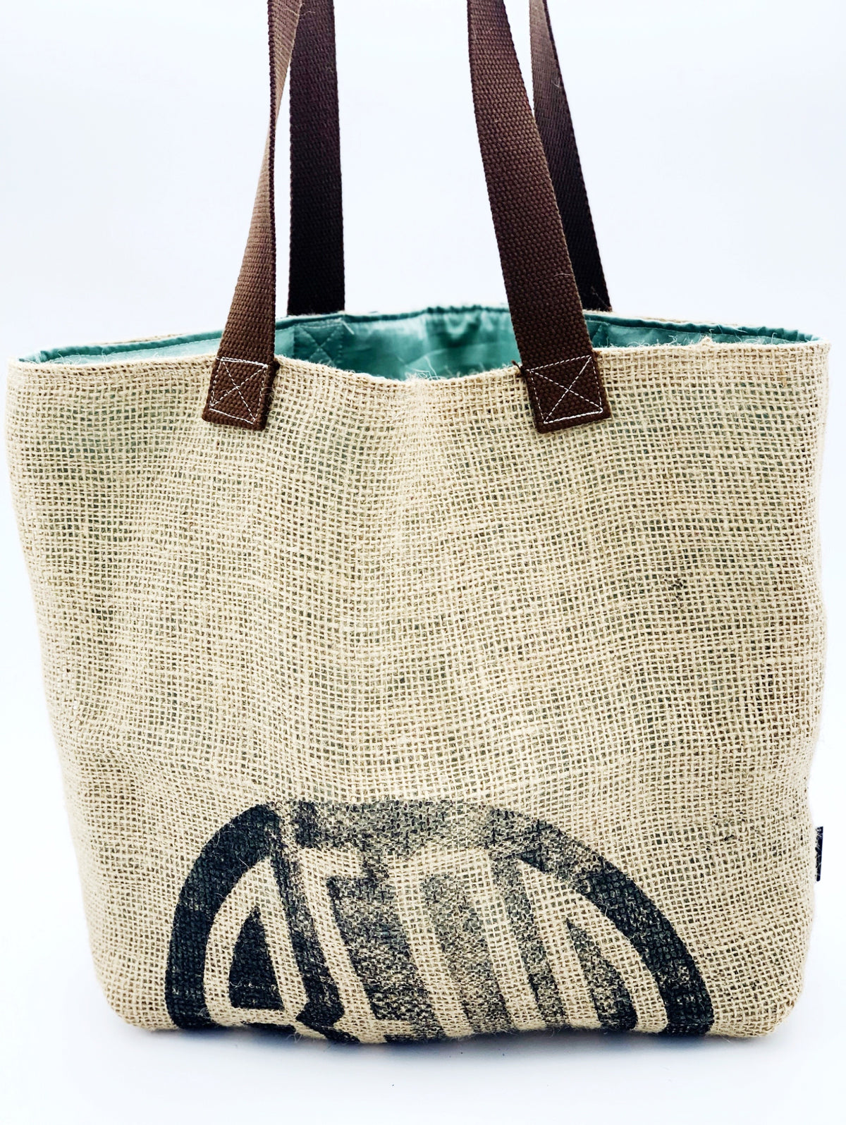 Burlap Market Tote